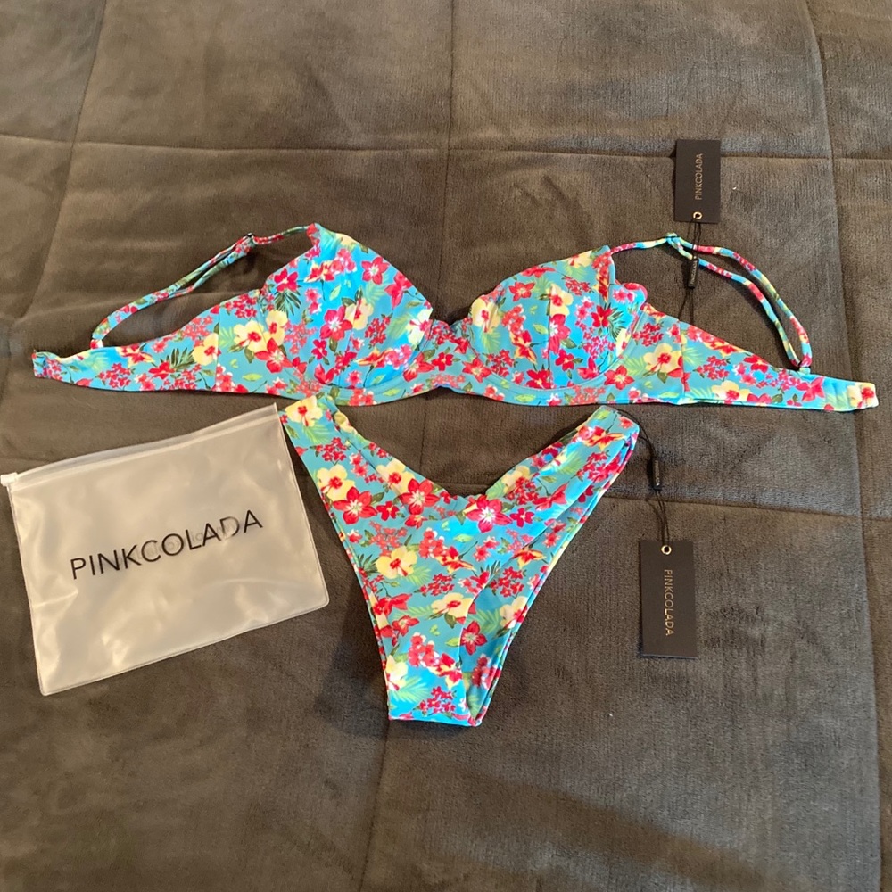 Pink Colada Tropicana Bikini - Picture 1 of 3